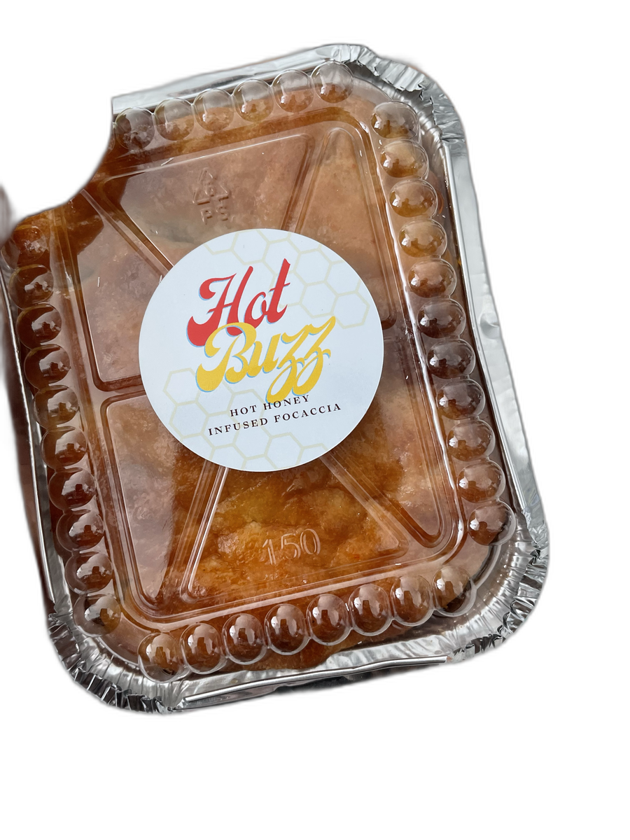 Hot Buzz hot honey focaccia, fresh and golden